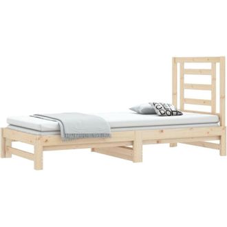 vidaXL vidaXL Pull-out Day Bed without Mattress 2x(90x190) cm