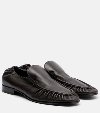 The Row Mocassini in pelle arricciati