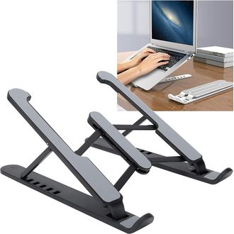 Trade Shop Trade Shop - Supporto Stand Pieghevole In Plastica Antiscivolo Per Laptop Notebook Tablet P1