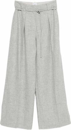Brunello Cucinelli Pliss trousers with belt