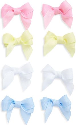 Capelli Kids Assorted 8-Pack Bow Hair Clips in Multi at Nordstrom