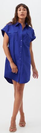 Trina Turk Bonsoir Short-Sleeve Shirt Dress