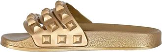 Carmen Sol Womens Carmensita Slides In Gold