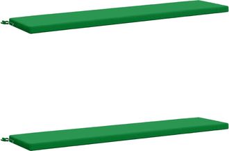 vidaXL Cojines Para Banco De 2 Piezas Soest 2 Uds. 100% Poli&eacute;ster Vidaxl