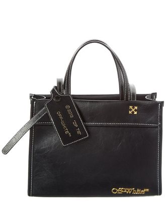 Off-white Logo Small Leather Tote