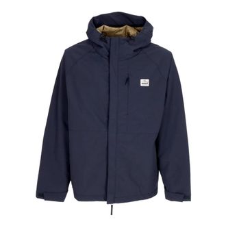 Element Wind- en waterdichte jas met verstelbare capuchon - Heren - Zomerjassen - Blauw - L - Jassen