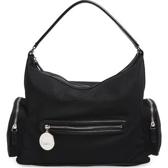 Stella McCartney Dartmoor Nylon Shoulder Bag in Ultra Black at Nordstrom
