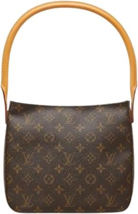 Louis Vuitton Pre-owned Vintage Schoudertas - Dames - Vintage Schoudertas - Bruin - ONE Size - Leer - Vintage