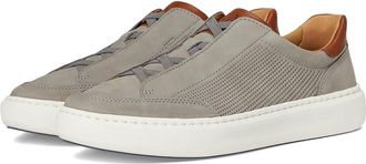Johnston & Murphy Anders Stretch Lace-To-Toe Mens Slip on Shoes Gray Nubuck : 10.5 M (D), Leather