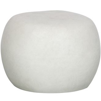 vtwonen Mesa de centro PVC y sint&eacute;tico blanco &oslash;50cm
