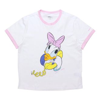 adidas (WMNS) adidas neo Dsny Cp Tee Disney Donald Duck Sports Short Sleeve White GJ5623