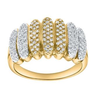 LuvMyJewelry Lunavyn Rhythm 0.45 Ct 14K Gold Diamond Ring in 14K Yellow Gold at Nordstrom, Size 7