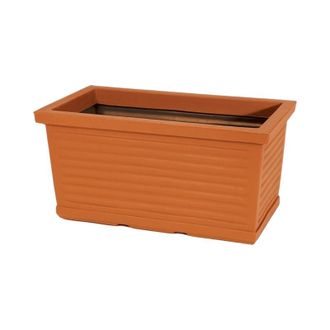 Monacis Maceta Decorativa Cl&aacute;sica Tradicional De 40x22 Cm (alto) En Pol&iacute;mero De Terracota Resistente Para Plantas De Jard&iacute;n Y Terraza - Fabricada En Italia