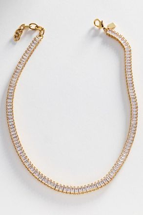 Crystal Haze Baguette Necklace