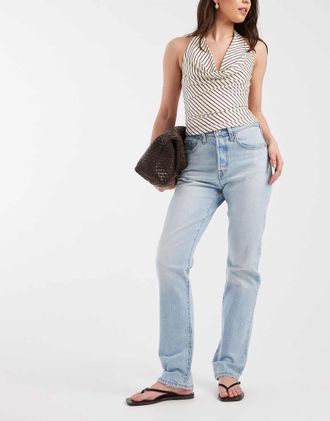 Levi's 501 jeans dritti azzurri-Blu