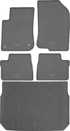 OEM Juego De Alfombrillas De Goma Para Coche Y Alfombrilla Para Maletero Para Peugeot 2008 I Suv (04.2013-12.2019)