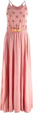 Emilio Pucci Embellished Belted Pink Maxi Dress Size XS