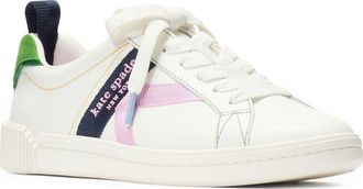 Kate Spade New York signature sneaker in True White/Ks Green Multi at Nordstrom, Size 8.5