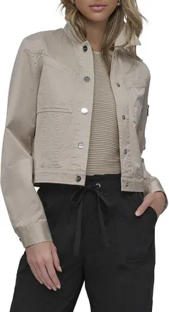 DKNY Dkny Cropped Sateen Jacket
