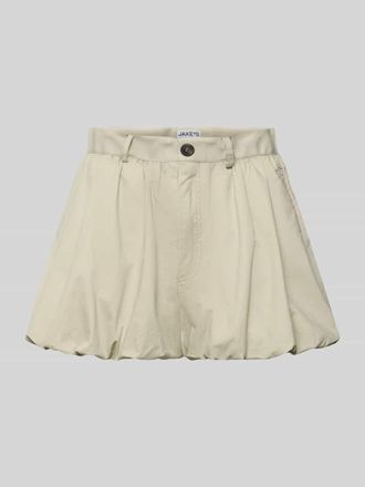 Jake*s Casual Bermudas mit Raffungen in Mud, Gr&ouml;&szlig;e 40