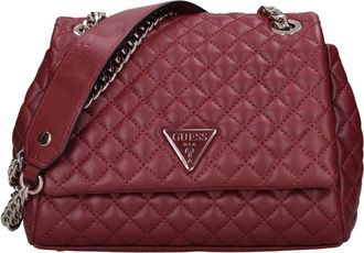 Guess Tassen, Dames, Rood, ONE Size, Leer, Rianee Quilted Crossbody