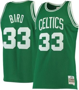 Mitchell & Ness Mens Mitchell & Ness Larry Bird Kelly Green Boston Celtics Hardwood Classics Swingman Jersey at Nordstrom, Size Medium