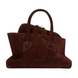 The Attico La Passeggiata Mini Top Handle Bag - Bags - Mujer - Marr&oacute;n - ONE SIZE