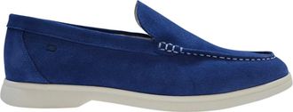 Nicholas Deakins Herenloafers van su&egrave;de van Francis (slip-on) (Blauw)