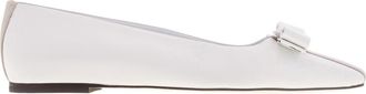 Ferragamo Vara Bow Leather Ballet Flats, Size 7 C