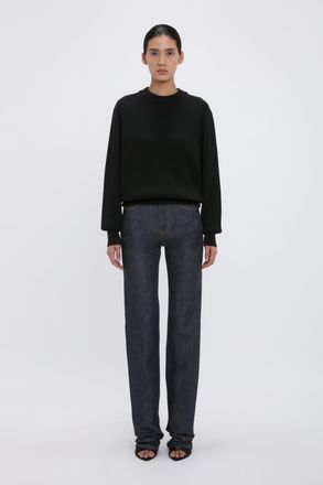 Victoria Beckham Relaxed Fit Jumper In Black XS