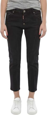 Dsquared2 Black Slim Mid Rise Jeans