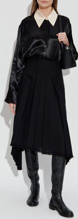 Jil Sander Pleated Skirt, Womens, Black