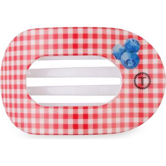 Teleties Flat Round Hair Clip in Blueberry Farms at Nordstrom, Size Large