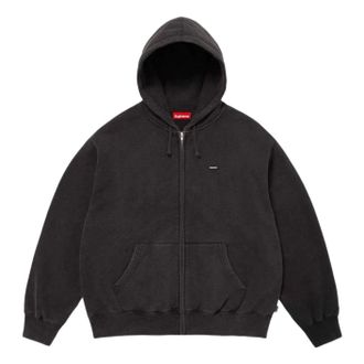 SUPREME SS26 Small Box Zip Up Hooded Sweatshirt Black SUP-SS26-122-BLK