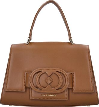 La Carrie Tassen, Dames, Bruin, ONE Size, Leer, Finger Bag