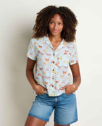 Toad & Co Camp Cove Shirt in Skyway Print at Nordstrom, Size X-Large