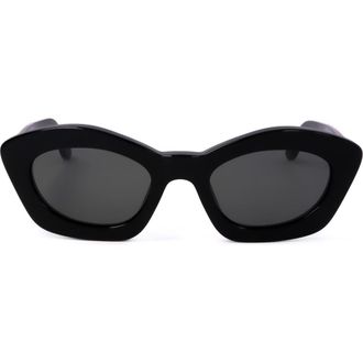 Marni 53mm Cat Eye Sunglasses in Black /Grey at Nordstrom Rack