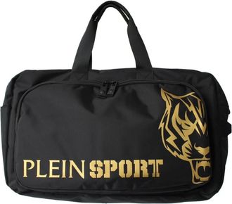 Plein Sport Zwarte Duffle Tas met Gouden Details - Heren - Outdooraccessoires - Zwart - ONE Size - Fitness