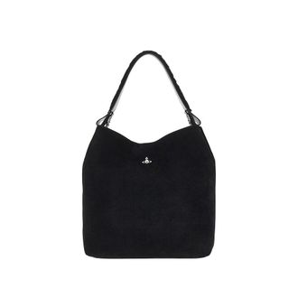 Vivienne Westwood Suede leather large Lottie shoulder bag Woman One Size