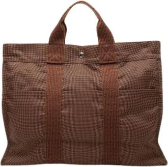 Herm&egrave;s Pre-owned Herline MM - Dames - Vintage Shopper - Bruin - ONE Size - Vintage
