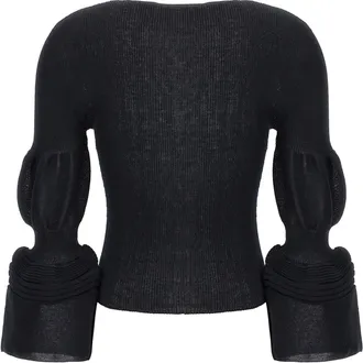 Issey Miyake Womens Black Polyester Sweatshirt Clothing