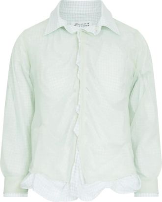 Maison Margiela Camicia a doppio strato - Verde