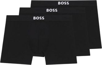 HUGO BOSS Boxershorts van polykatoen voor heren (set van 3) (Zwart)