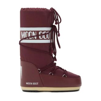 Moon Boot Schoenen, Dames, Rood, 39 EU, Nylon, Icon Nylon Snowboots