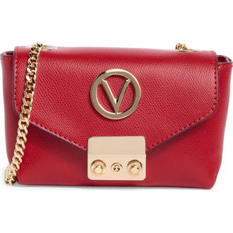 Mario Valentino Lola Bonbonniere Leather Crossbody Bag in Red at Nordstrom Rack