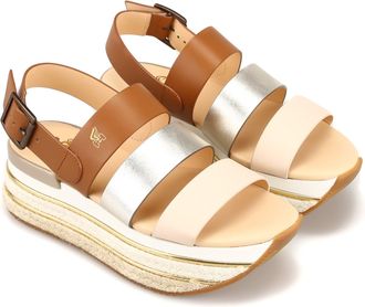 Hogan H432 Platform Sandal - Brown