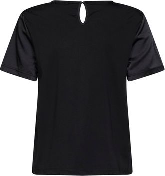 Max Mara Womens Crewneck T-Shirt Wkdgilbert Black Satin Polyester Sweater