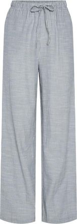 Pieces Womens Pcapia Hw Wide Pants Mm Trouser, Coronet Blue/Stripes: Bright White, XS