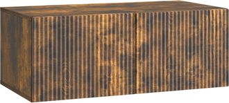 vidaXL Mueble Para Tv De Pared 78,5 X 41 X 30 Cm Roble Ahumado Vidaxl