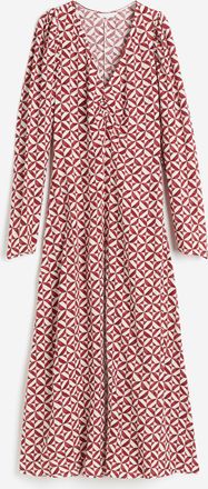 H&M Kleid mit Puffärmeln - Red